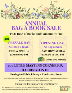 Book Sale April 10-11