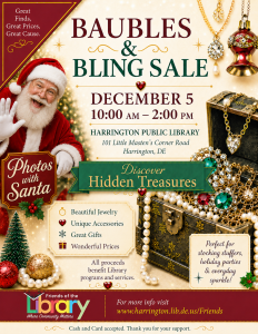 baubles and bling official flyer for December 2026