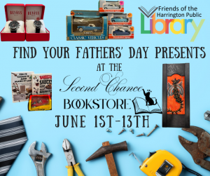 Father's Day Book Sale at the book store in the library